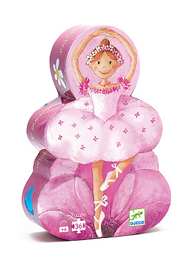 картинка Пазл "Балерина с цветами" (36 дет.) от магазина konik.ru