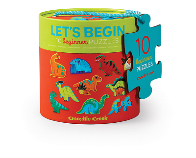 картинка Пазл "Давай начнём! Динозавры" (20 деталей) от магазина konik.ru