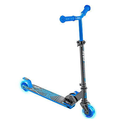 картинка Самокат двухколесный VECTOR синий LED подсветка от магазина konik.ru