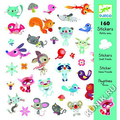 картинка 160 наклеек "Маленькие друзья" от магазина konik.ru