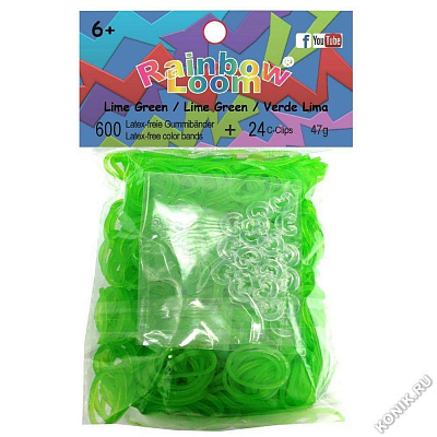 картинка Резинки Зелёный Лайм Lime Opaque от магазина konik.ru