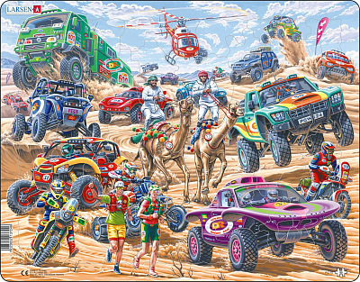 картинка Пазл "Невероятные гонки в пустыне, 55 эл.", шт от магазина konik.ru